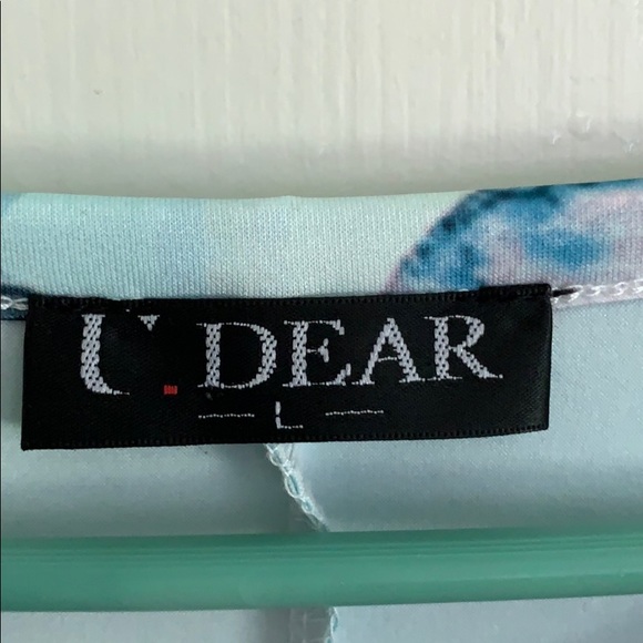 U. Dear Tropical Print Top w/ Flamingos NWOT - Picture 5 of 9